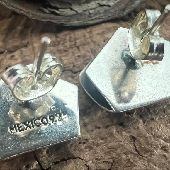 Authentic Mexicana Mexico Earrings Sterling Silver Studs Family Dad Mom Daughter - Picture 4 of 6